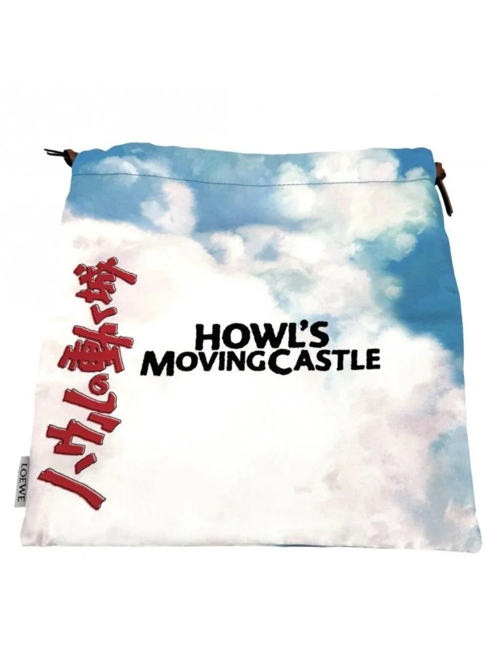 Loewe Pouch Studio Ghibli Collaboration Drawstring Howl's Moving Castle Cotton